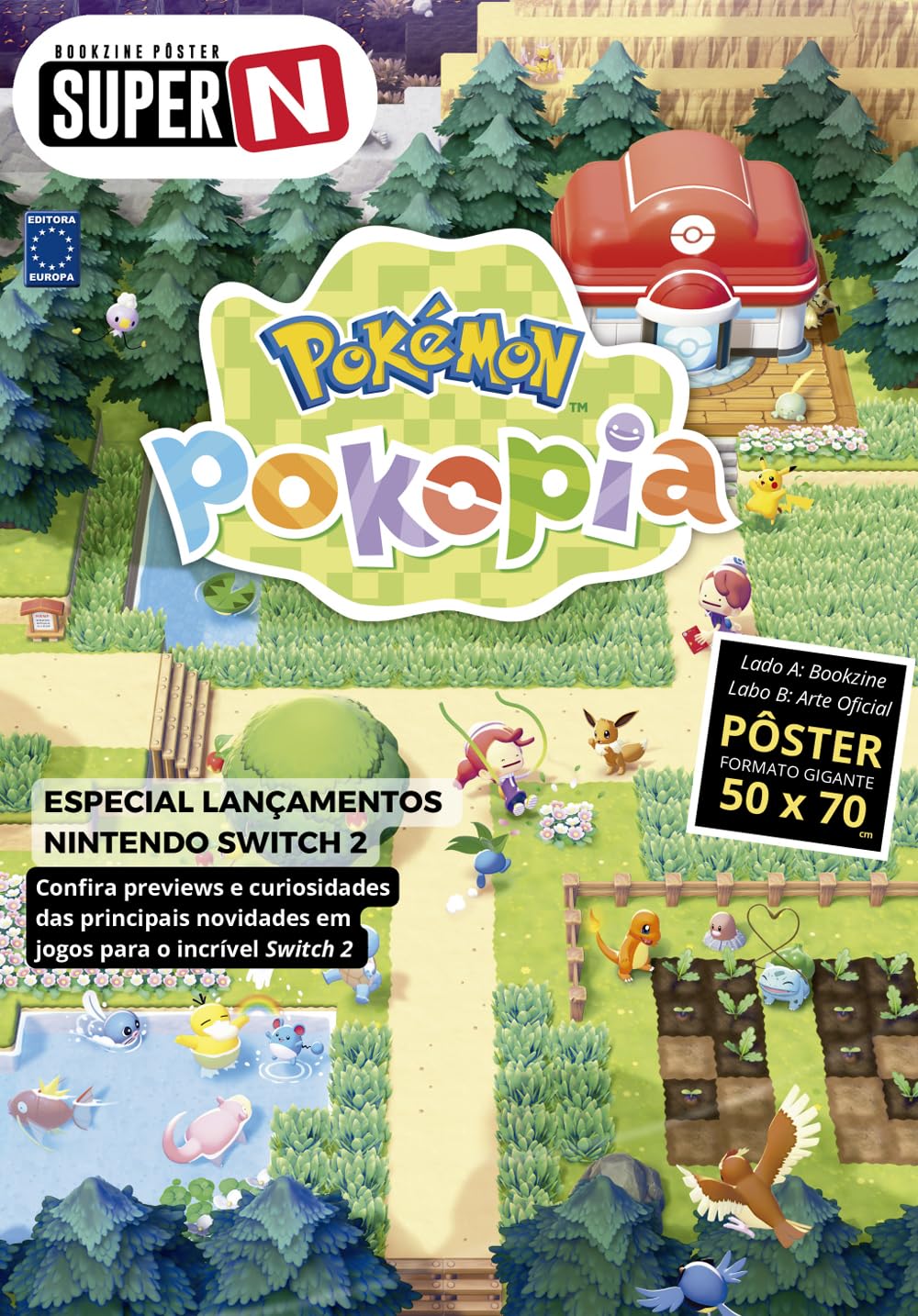 capítulo por capítulo baixar POKÉMON POKOPIA (Versão lisa, sem dobras, enviada em tubo protetor) - Superpôster Super N