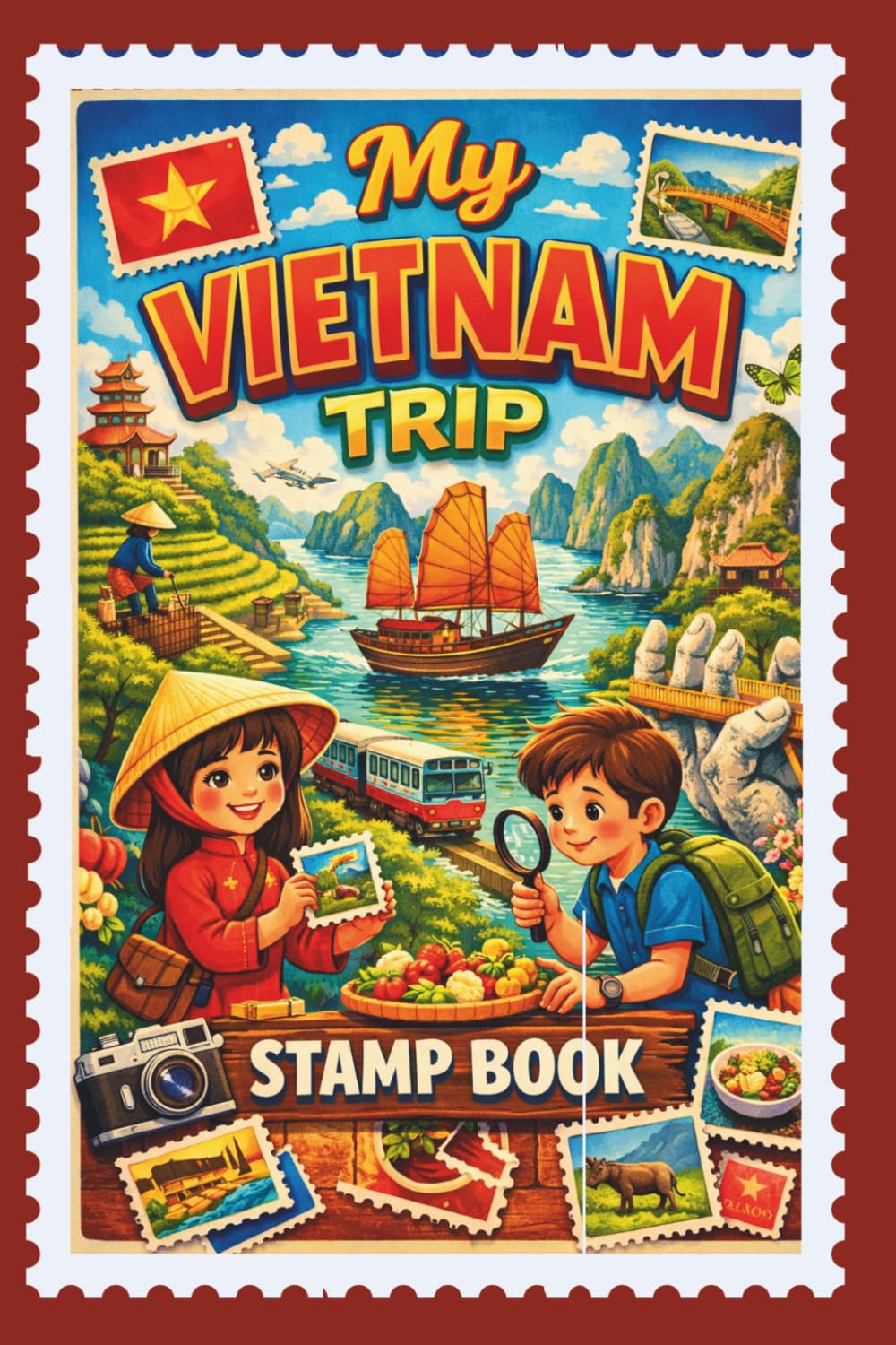 ler totalmente Vietnam TrIP Stamp Book: Journey Stamp book for collecting memories with stamps, sticers and lables from the most popular places, museums, castles,... train stations and other famous places.