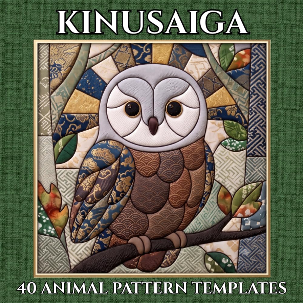 capítulo por capítulo baixar Kinusaiga Animal Templates: 40 Japanese Fabric Art Patterns for No-Sew Projects, 8 × 8 Inch Designs for Beginners and Crafters (Kinusaiga Fabric Art)