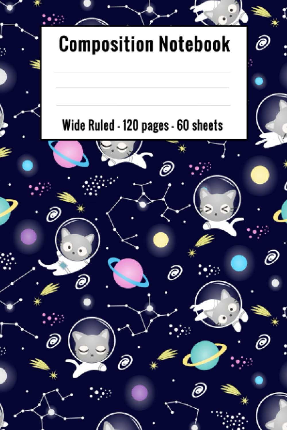 cat astronaut composition notebook: cat composition notebook wide ruled | space kitten journal for kids teens girls baixar o livro de graça