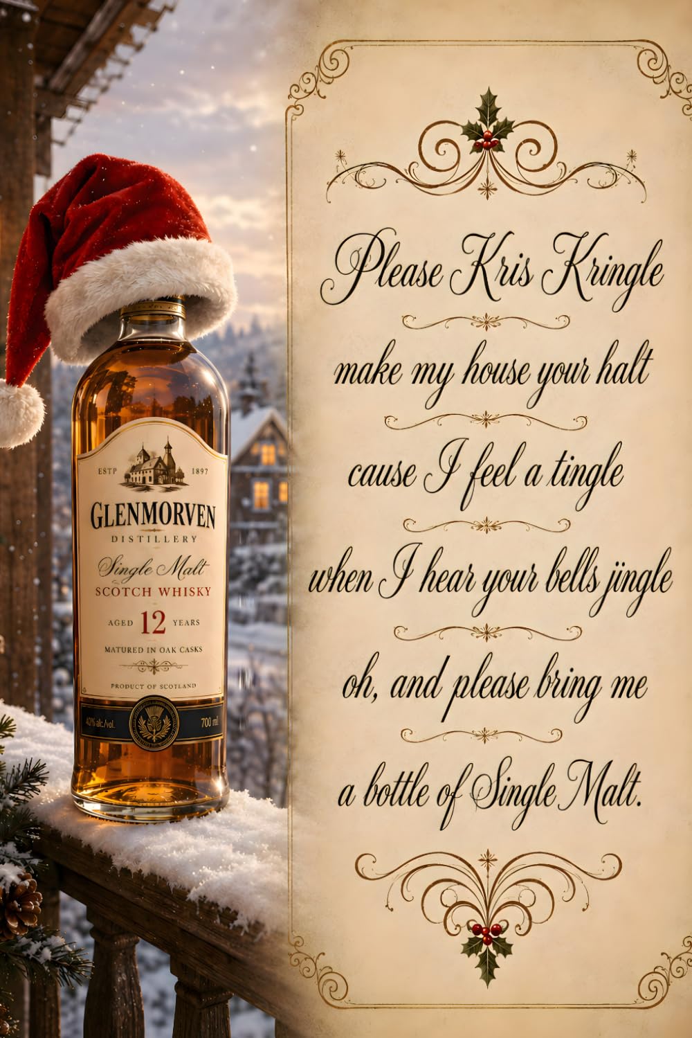 Kris Kringle Secret Santa Notebook: Funny Christmas Whisky Graph Paper Notebook – Festive Holiday Journal for Notes, Lists and Everyday Writing baixar livro de graça