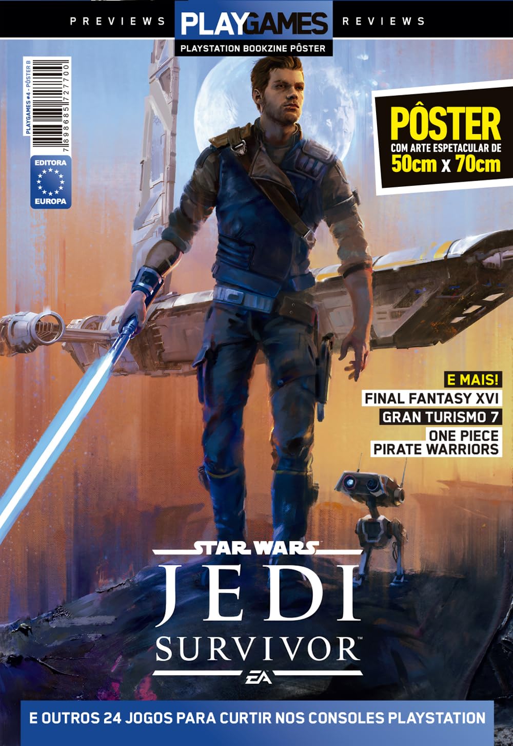 ler totalmente Star Wars: Jedi Survivor - Superpôster PlayGames