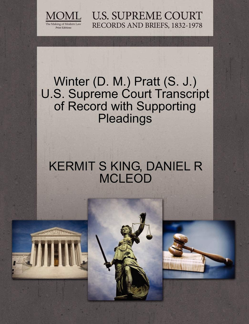 ler totalmente Winter (D. M.) Pratt (S. J.) U.S. Supreme Court Transcript of Record with Supporting Pleadings