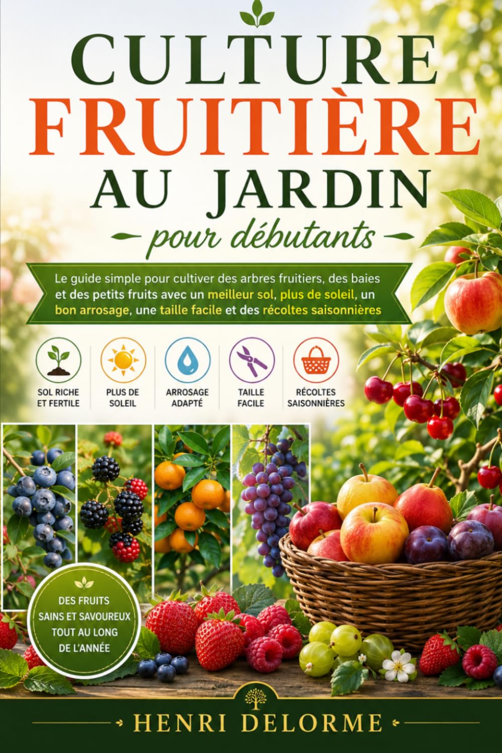 CULTURE FRUITIÈRE AU JARDIN POUR DÉBUTANTS: Le guide simple pour cultiver des arbres fruitiers, des baies et des petits fruits avec un meilleur sol,... et des récoltes saisonnières (French Edition) baixar o livro de graça