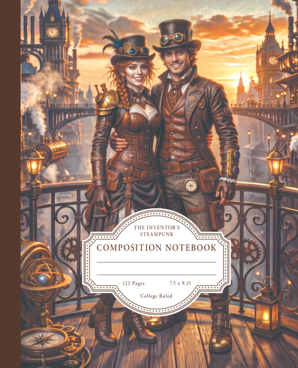 capítulo por capítulo baixar The Inventor's Steampunk Composition Notebook: College Ruled STEM Journal with Inspirational Quotes for Engineering, Robotics & Science Students | 7.5 x 9.25