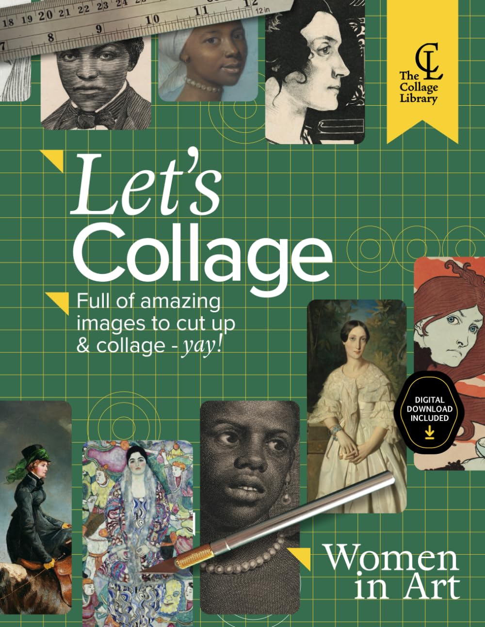 Let's Collage - Women in Art: 50 full page and high quality images to cut up and collage with baixar o livro de graça
