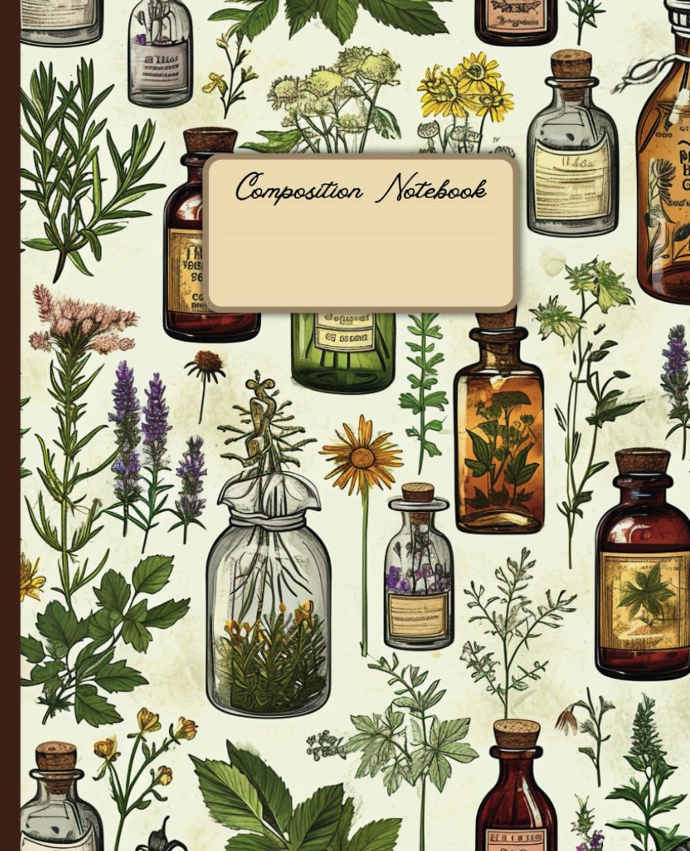 capítulo por capítulo baixar Composition Notebook: 110 College Ruled Pages with Vintage Brown Botanical Aesthetic Illustration