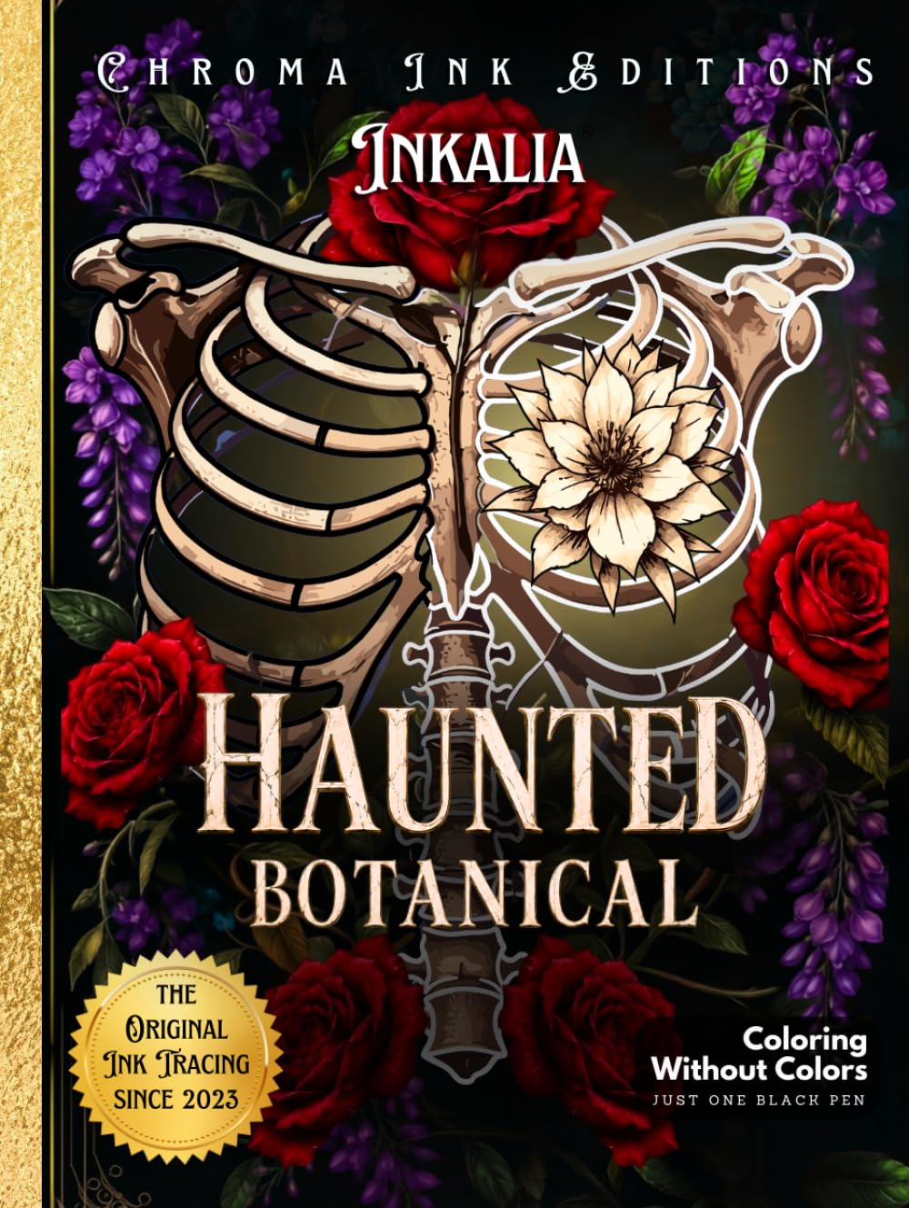 Inkalia Haunted Botanical: A Dark Academia Ink Tracing Book for Adults and Teens: Cozy Spooky Gothic Scenes with Nocturnal Flowers, Ravens and... (Inkalia Bold and Easy Ink Tracing) baixar o livro de graça
