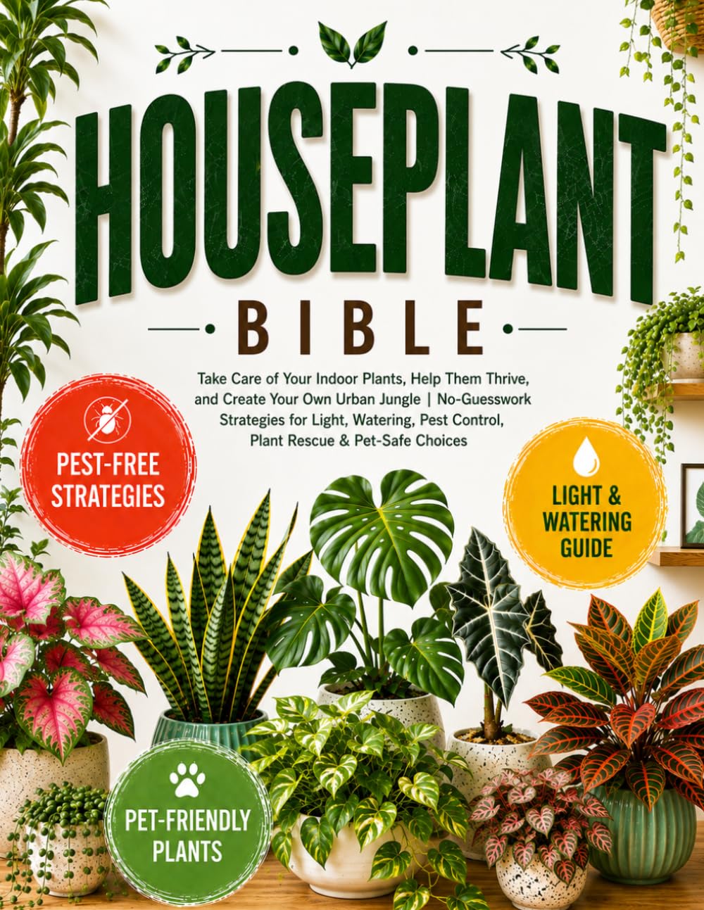 ler totalmente The Houseplant Bible: Take Care of Your Indoor Plants, Help Them Thrive, and Create Your Own Urban Jungle No-Guesswork Strategies for Light, Watering, Pest Control, Plant Rescue & Pet-Safe Choices