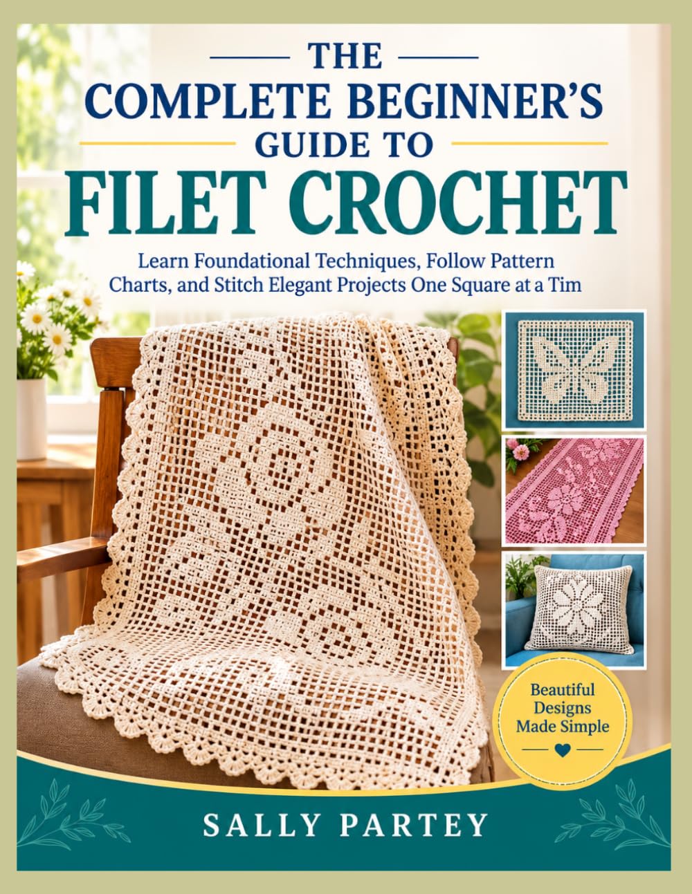 THE COMPLETE BEGINNER'S GUIDE TO FILET CROCHET: Learn Foundational Techniques, Follow Pattern Charts, and Stitch Elegant Projects One Square at a Time baixar o livro de graça