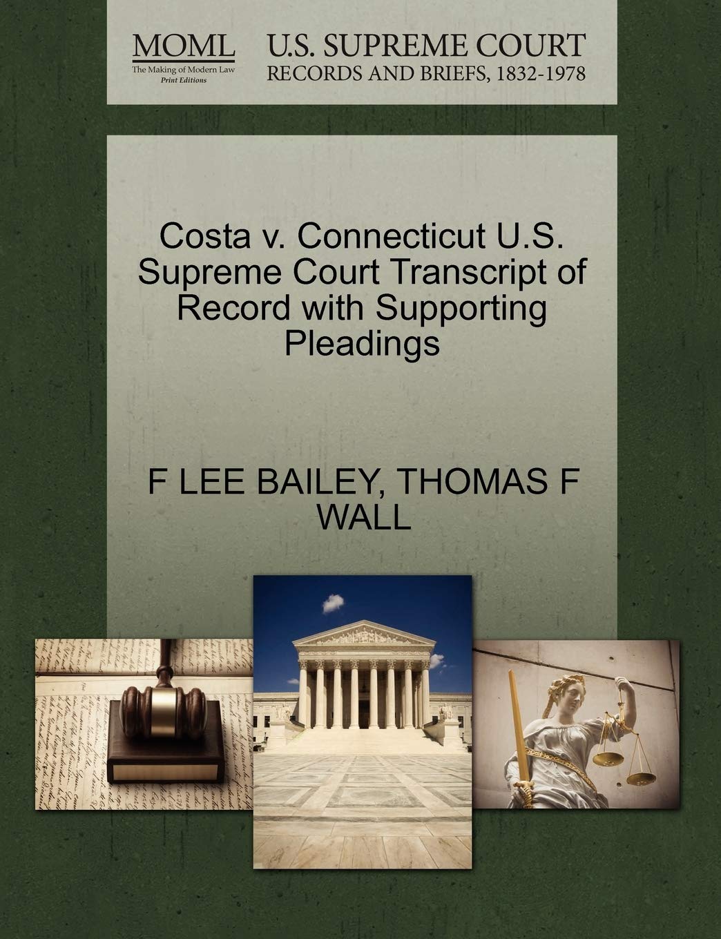 ler totalmente Costa V. Connecticut U.S. Supreme Court Transcript of Record with Supporting Pleadings