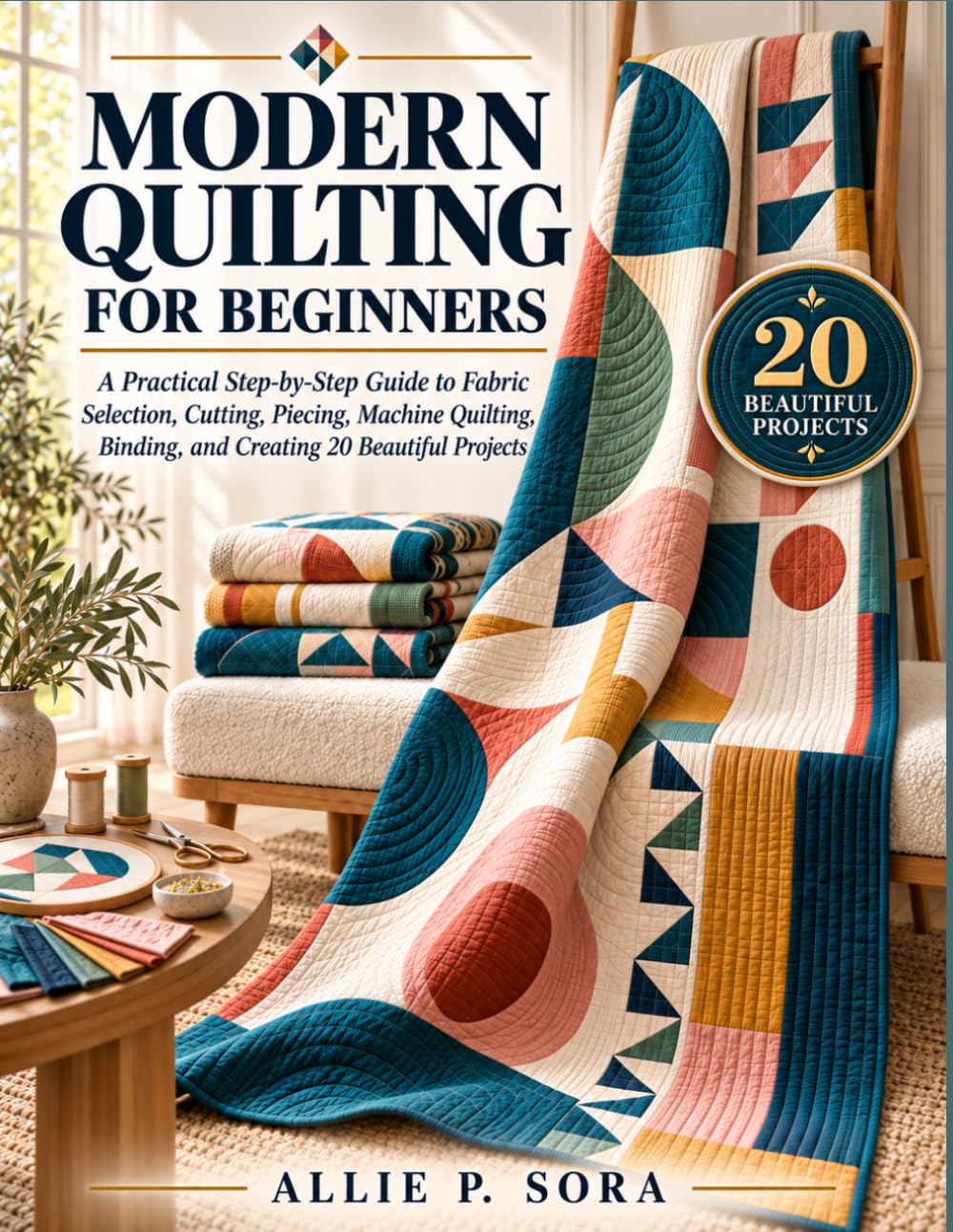 capítulo por capítulo baixar Modern Quilting for Beginners: A Practical Step-by-Step Guide to Fabric Selection, Cutting, Piecing, Machine Quilting, Binding, and Creating 20 Beautiful Projects