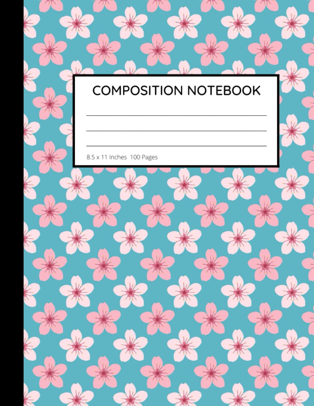 Japanese Cherry blossom Composition Notebook: Wide ruled Pages with Pink Sakura Flowers Pattern for Back to School Writing Pad baixar livro de graça