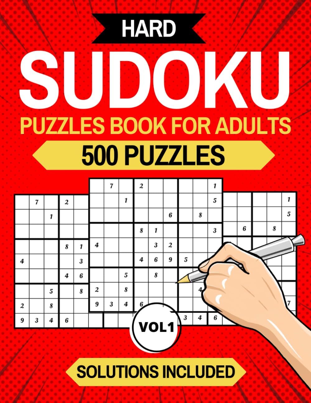Hard Sudoku Puzzle Book for Adults: 500 Puzzles with Solutions Vol 1 baixar o livro de graça