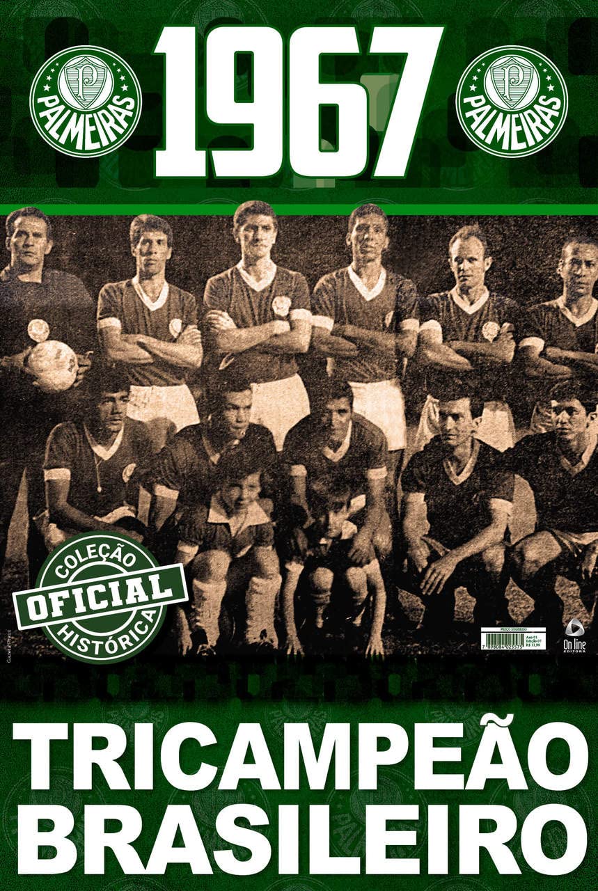Coleção Oficial Histórica Palmeiras Edição 07 - Tricampeão Brasileiro de 1967