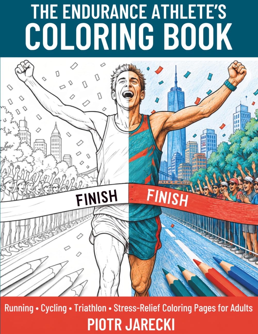 THE ENDURANCE ATHLETE'S COLORING BOOK: Running, Cycling & Triathlon Stress-Relief Coloring Pages for Adults baixar livro de graça