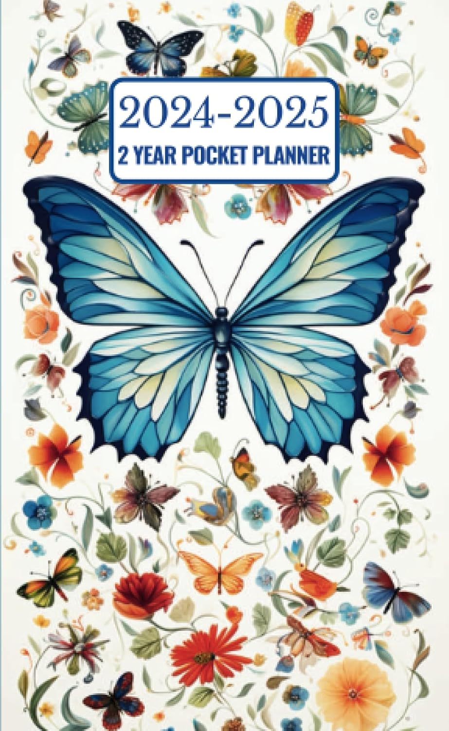 capítulo por capítulo baixar Pocket Planner 2024-2025: Small 2 Year Monthly Agenda Tracker for Purse & 24 Month Calendar - Butterfly & Floral Cover (4 x 6.5 Inches)