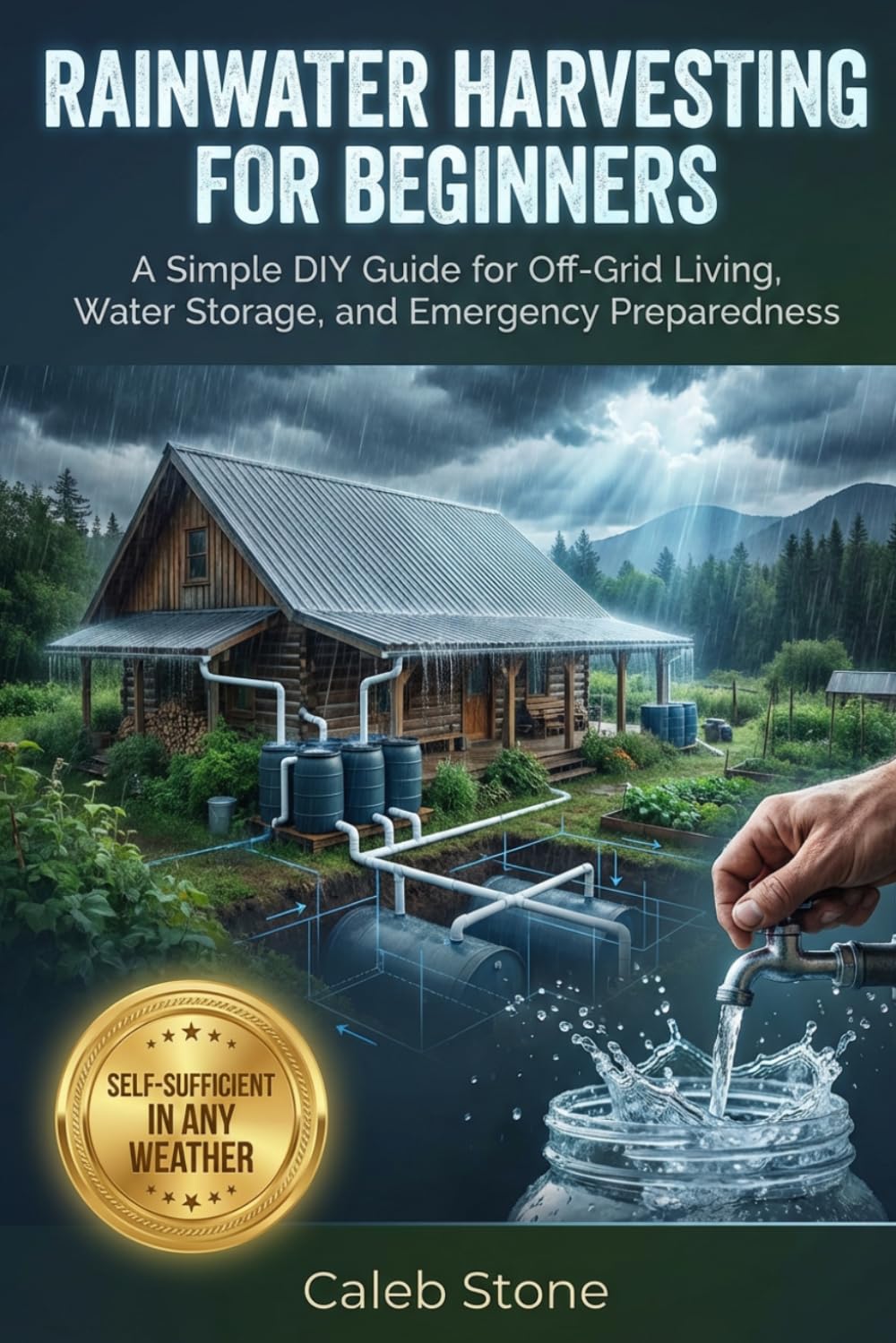 Rainwater Harvesting For Beginners: A Simple DIY Guide for Off-Grid Living, Water Storage, and Emergency Preparedness