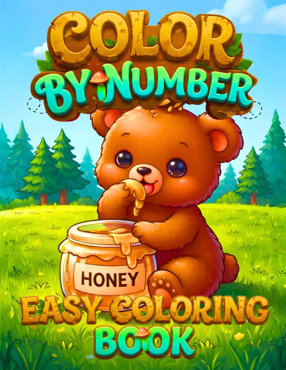 ler totalmente Color by Number Easy Coloring Book: Easy-to-Color Animals, Flowers, Mandalas, Christmas, Pumpkin, Birthday, and Nature Pages for All Skill Levels