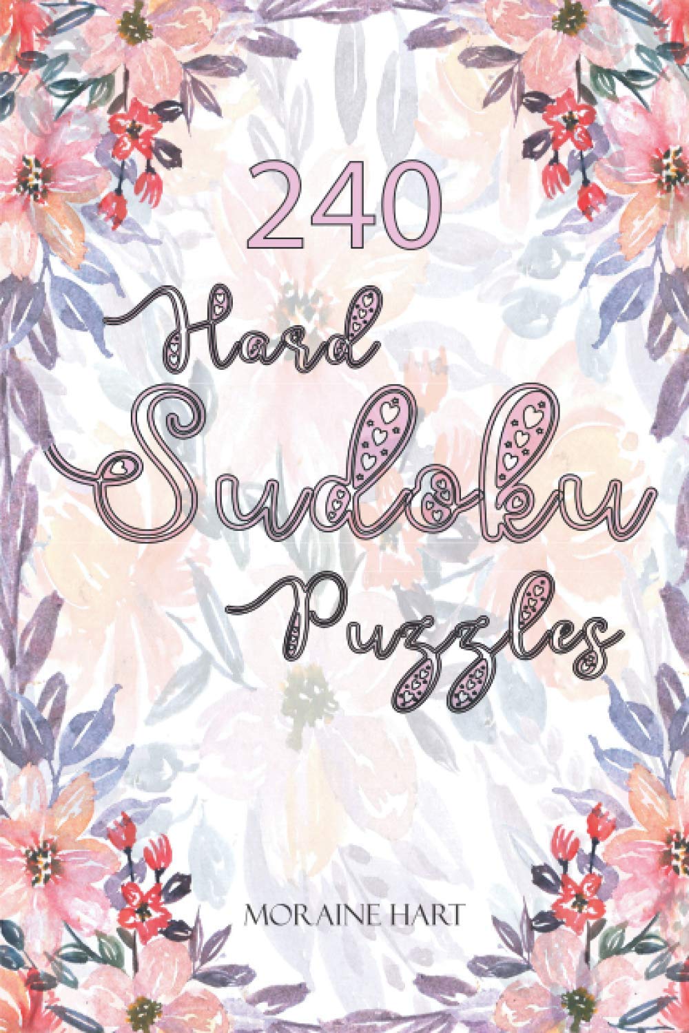ler totalmente Hard SUDOKU Puzzles: Floral-themed Puzzle Book with 240 Puzzles