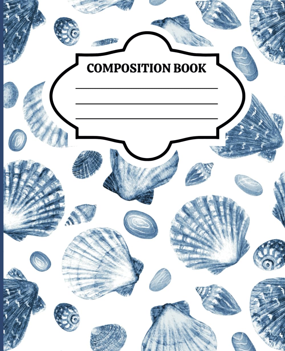Aesthetic Composition Notebook: Blue Seashell Journal, Pretty Ocean Theme & Preppy Coastal Vibes - Cute College Ruled Notebook - Ideal for School or Work baixar o livro de graça