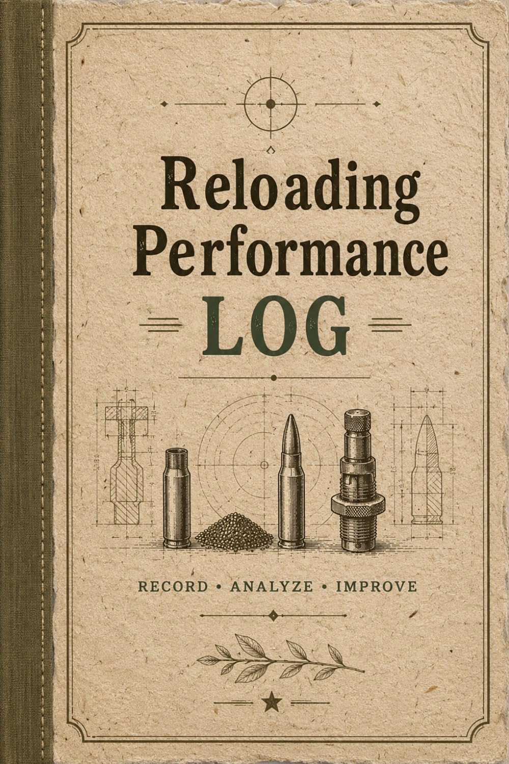 Reloading Performance Log: Handloading Record Book for Ammunition Testing, Group Sizes, Component Records and Shooting Notes baixar livro de graça