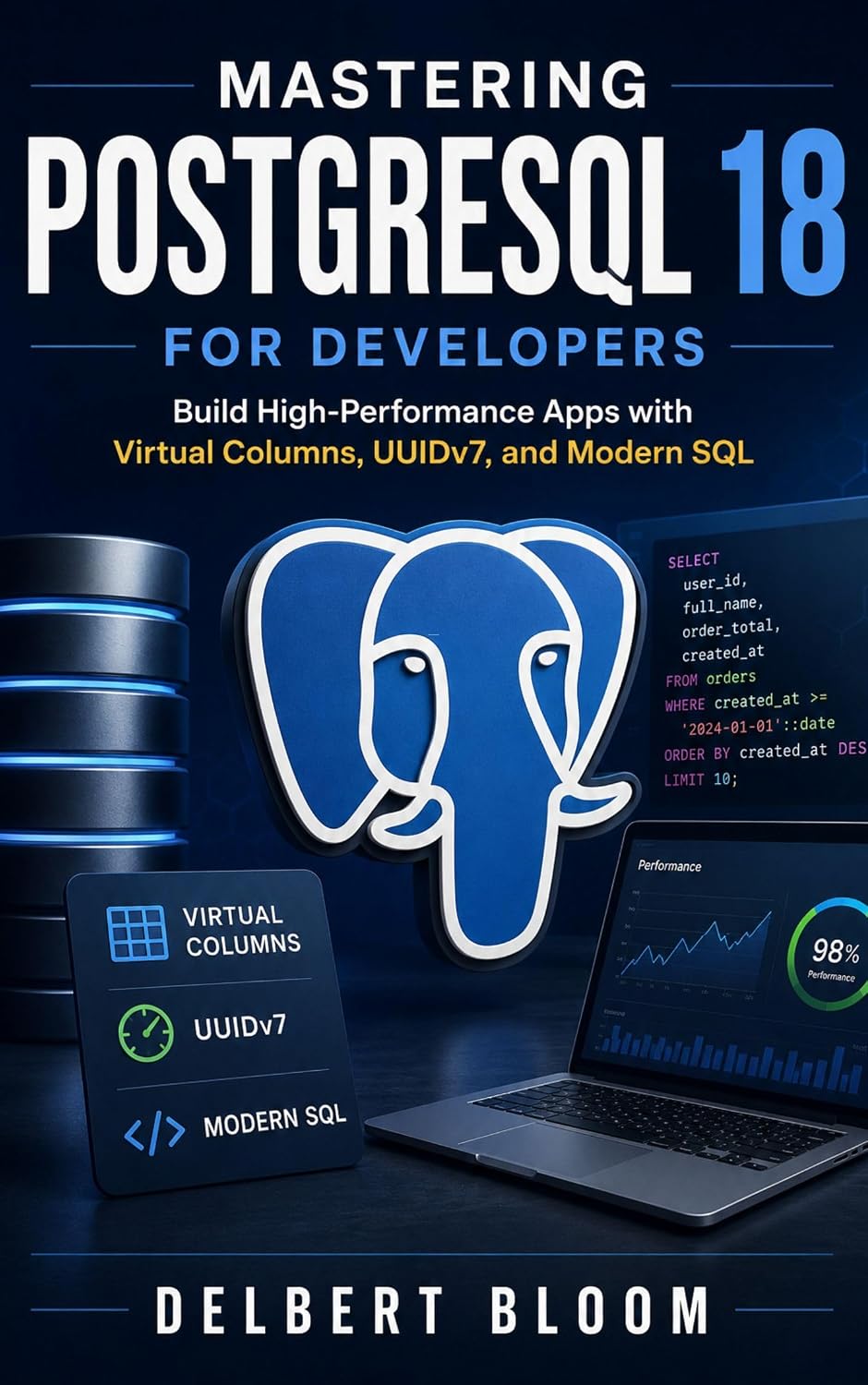 ler totalmente Mastering PostgreSQL 18 for Developers: Build High-Performance Apps with Virtual Columns, UUIDv7, and Modern SQL (English Edition)