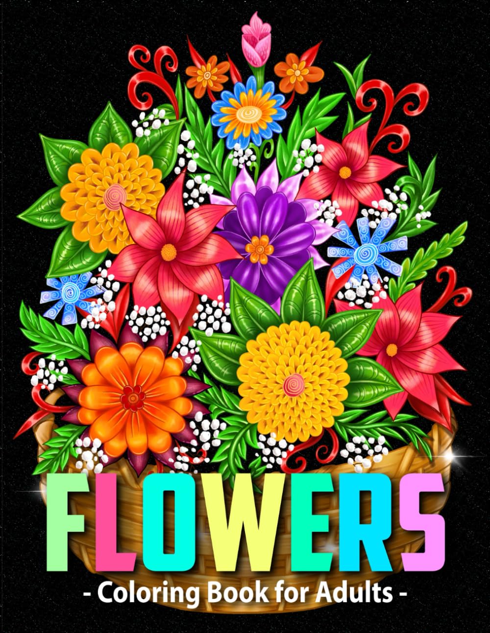 Flowers Coloring Book for Adults with Vases: 50 Bloom Floral Pattern, Bouquets, Wreaths, and Swirls to Color for Women & Senior baixar o livro de graça
