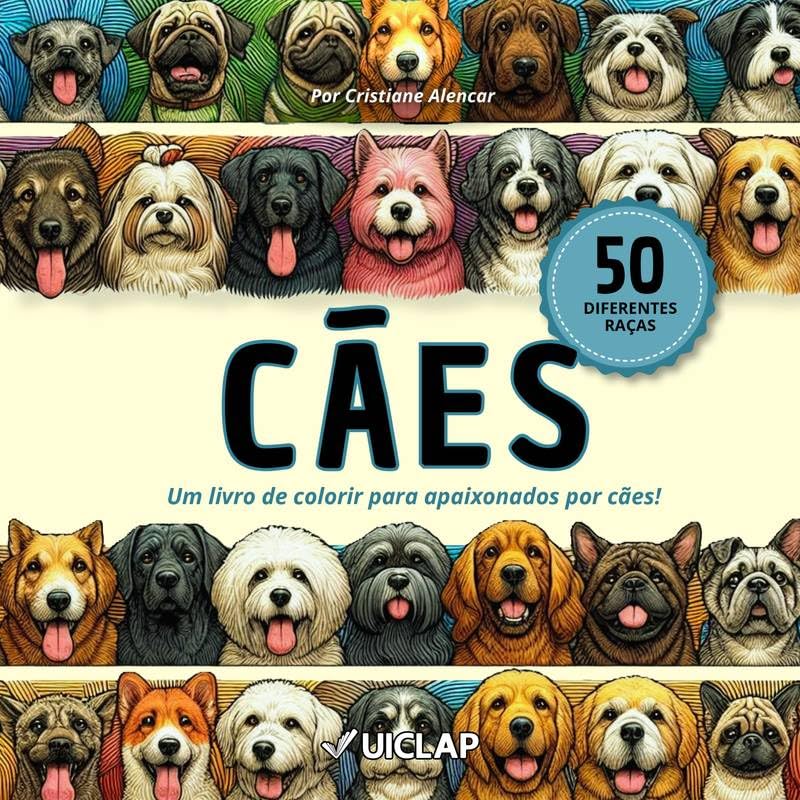 Cães: Livro de Colorir para Apaixonados por Cães