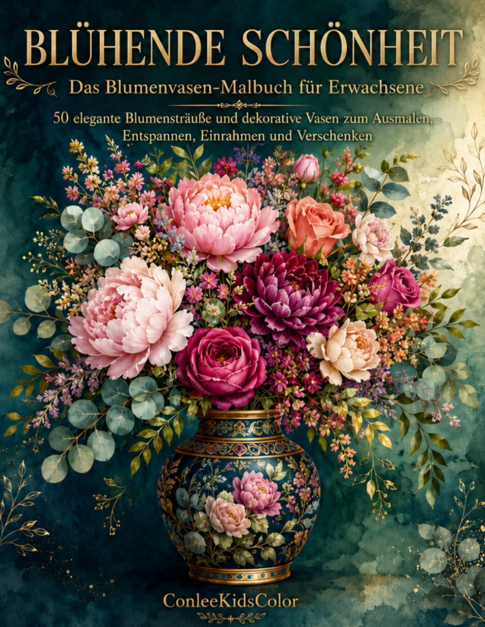 ler totalmente Blühende Schönheit – Das Blumenvasen-Malbuch für Erwachsene: 50 elegante Blumensträuße und dekorative Vasen zum Ausmalen, Entspannen, Einrahmen und Verschenken (German Edition)