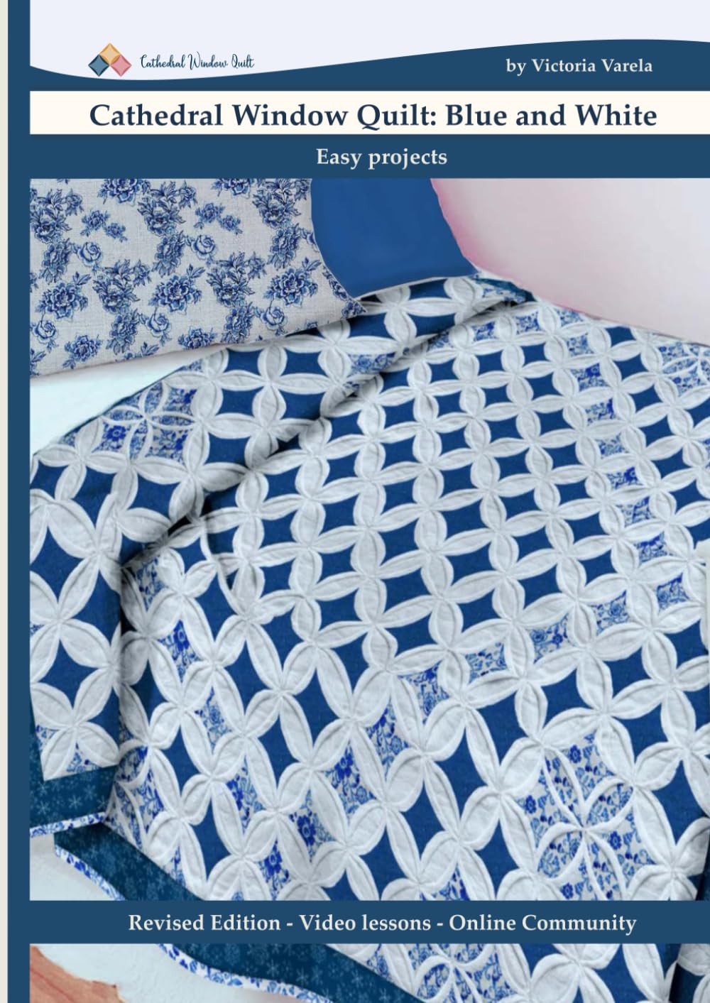 ler totalmente Cathedral Window Quilts: Blue and White: Easy Projects