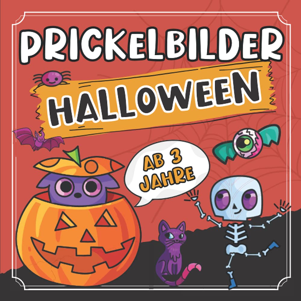 capítulo por capítulo baixar Prickelbilder Halloween ab 3 Jahre: 30 Prickelvorlagen für Kinder zum Ausmalen, Prickeln, Ausschneiden und Basteln (Lustiges Halloween Prickel Block... Halloween Bücher für Kinder) (German Edition)