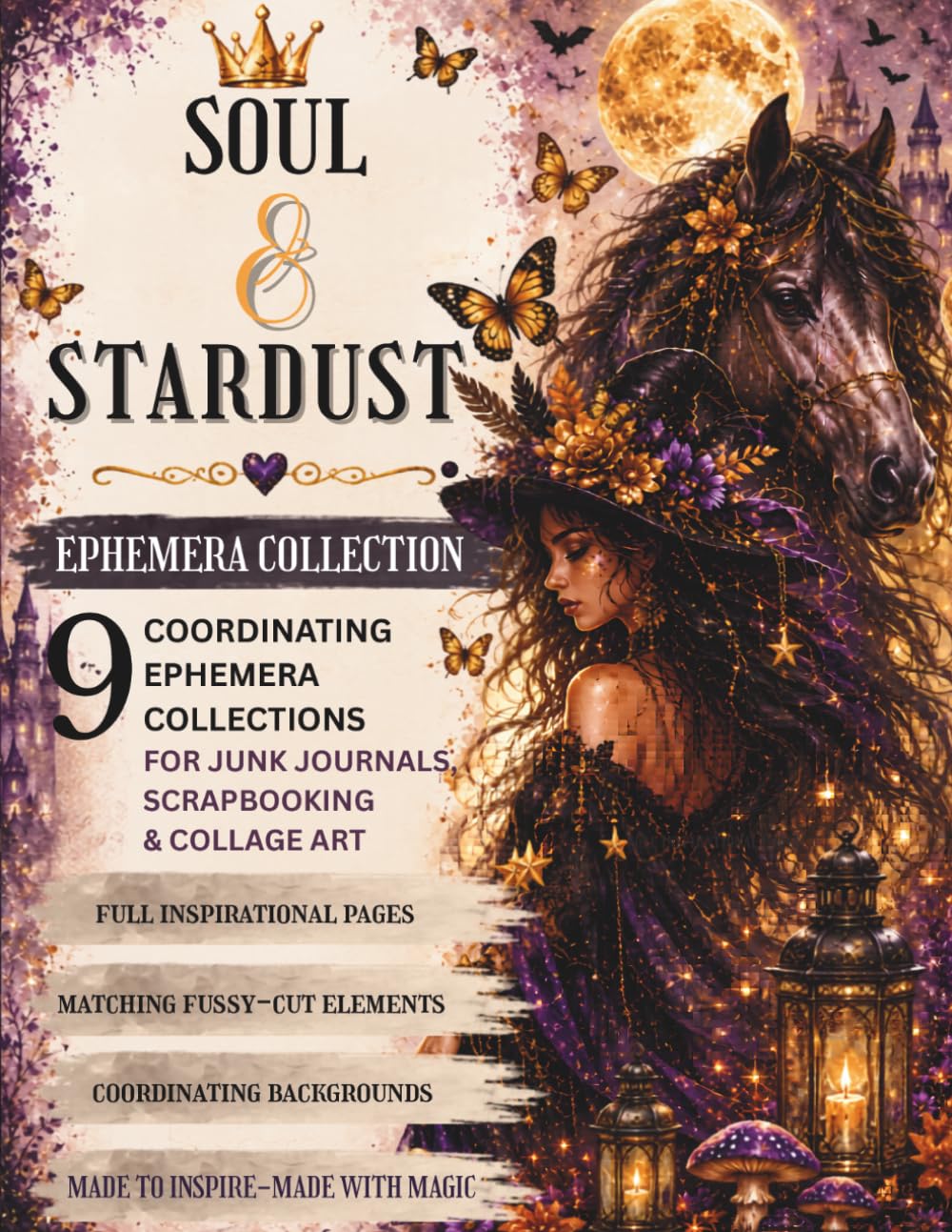 capítulo por capítulo baixar Ephemera Cut and Collage - Soul & Stardust: 9 Coordinating Collections for Junk Journals, Scrapbooking & Collage Art - Full inspirational pages -... backgrounds - Matching fussy-cut elements -