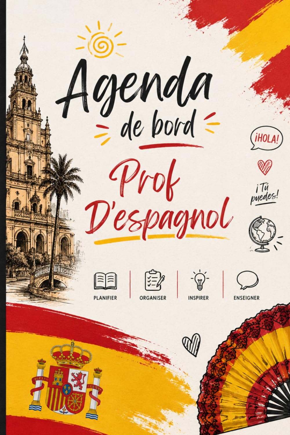 Agenda de bord professeur d’Espagnol 2026/2027: Planificateur pédagogique 2026-2027 pour professeur d'espagnol | Agenda scolaire, emploi du temps,... de l'année scolaire (French Edition) baixar livro de graça