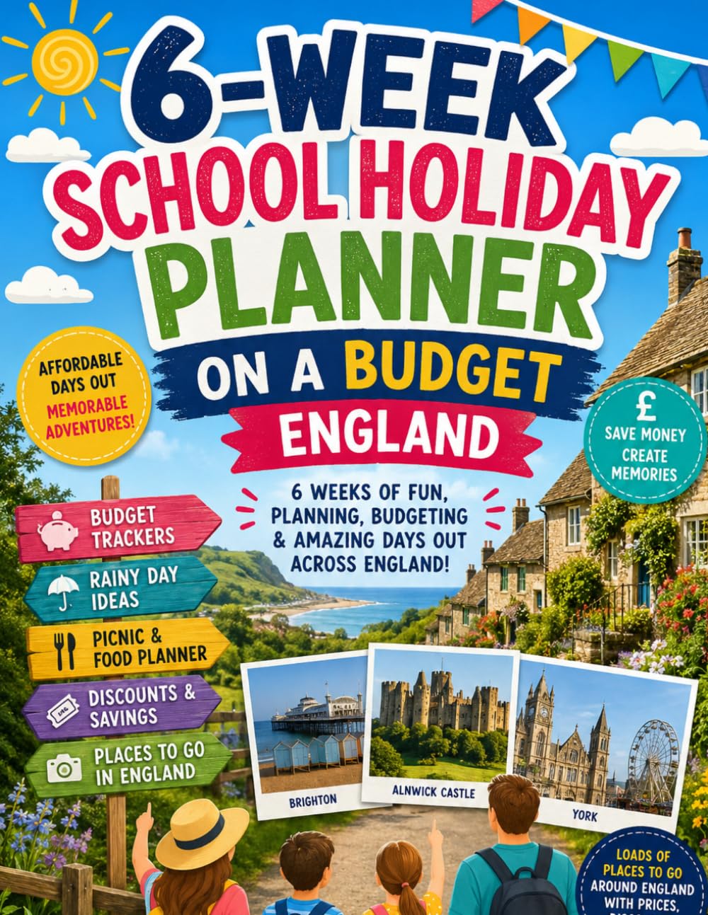 6-Week School Holiday Planner on a Budget: England Family Days Out, Attractions, Town Guides, Travel Costs, Food Ideas, Discounts and Weekly Planning Pages baixar o livro de graça