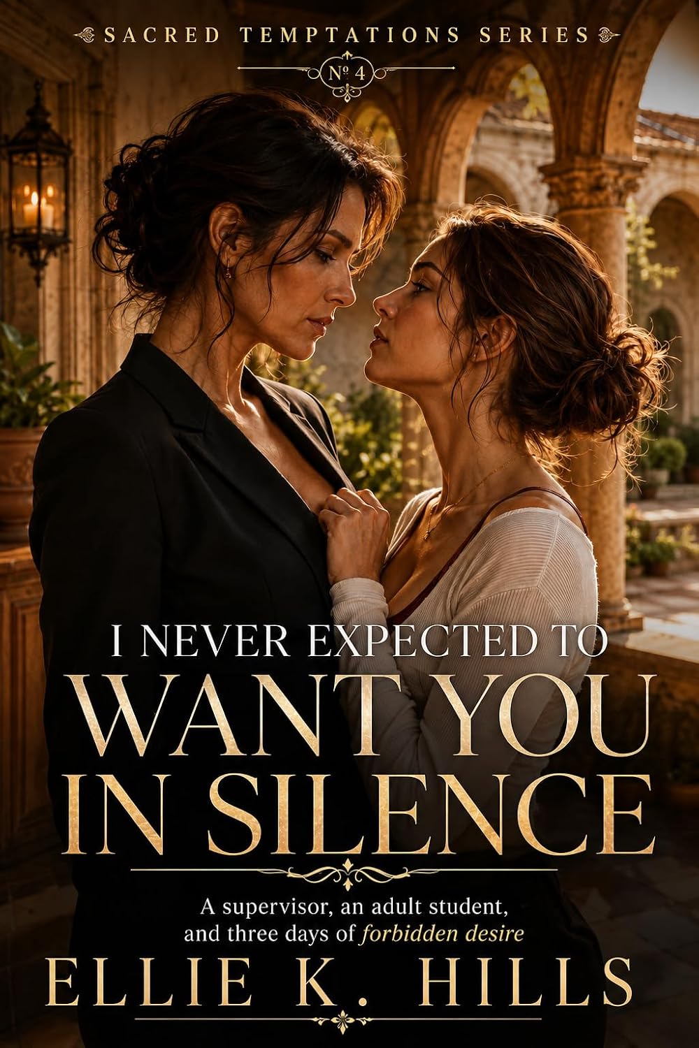 ler totalmente I Never Expected to Want You in Silence: A WLW Forbidden Romance Novella (Opposites Attract & Slow Burn) (Sacred Temptations) (English Edition)