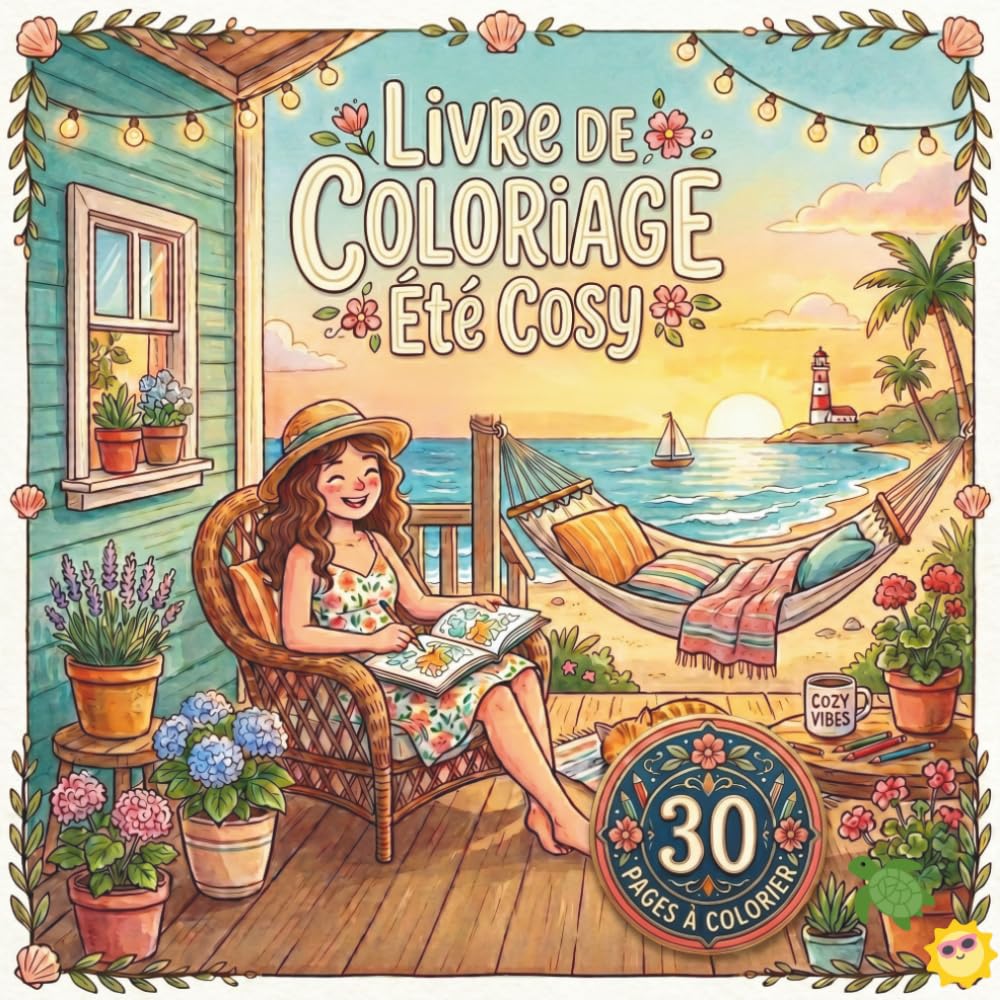 Livre de Coloriage Été Cosy: 30 Illustrations Simples et Relaxantes pour Adultes, les débutants et les seniors – Ambiance Estivale Anti-Stress (French Edition) baixar livro de graça