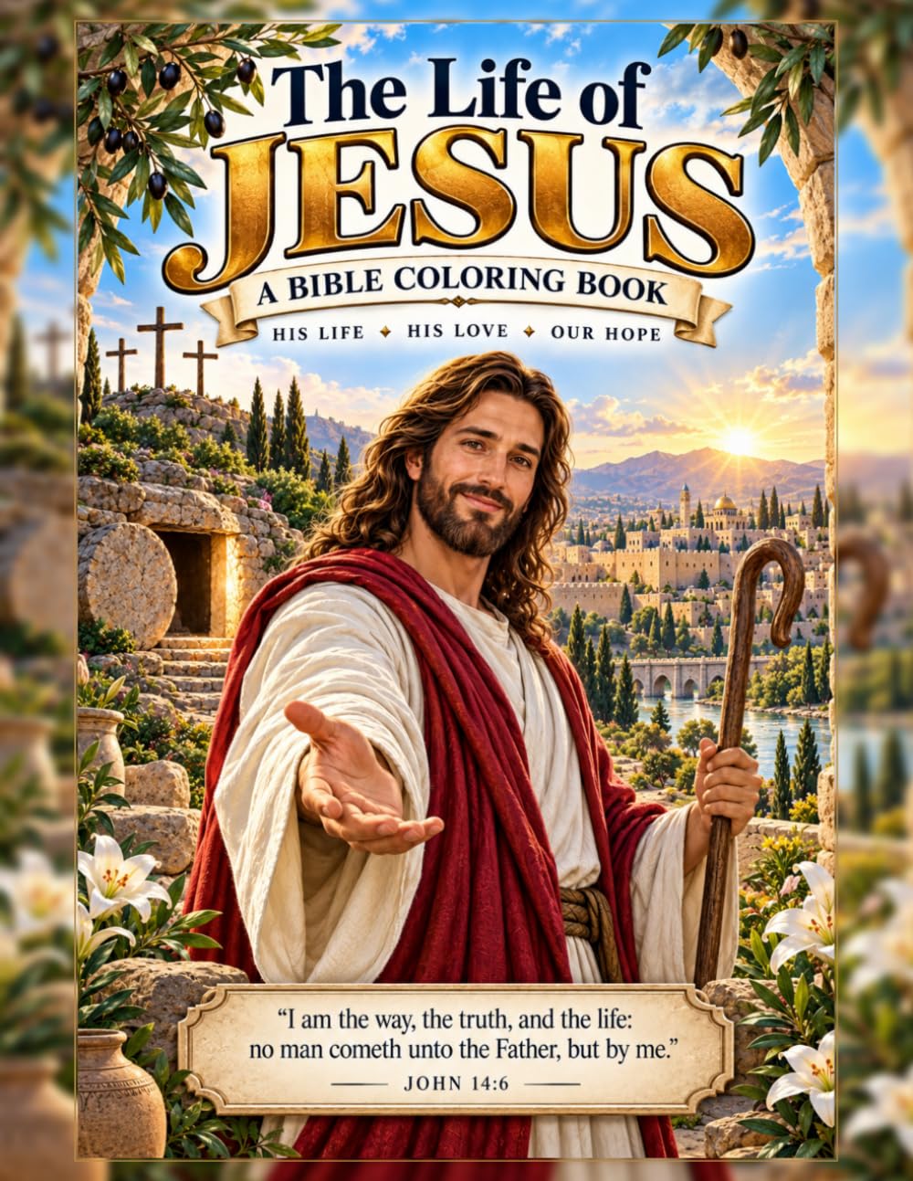 capítulo por capítulo baixar The Life of Jesus: A Bible Coloring Book