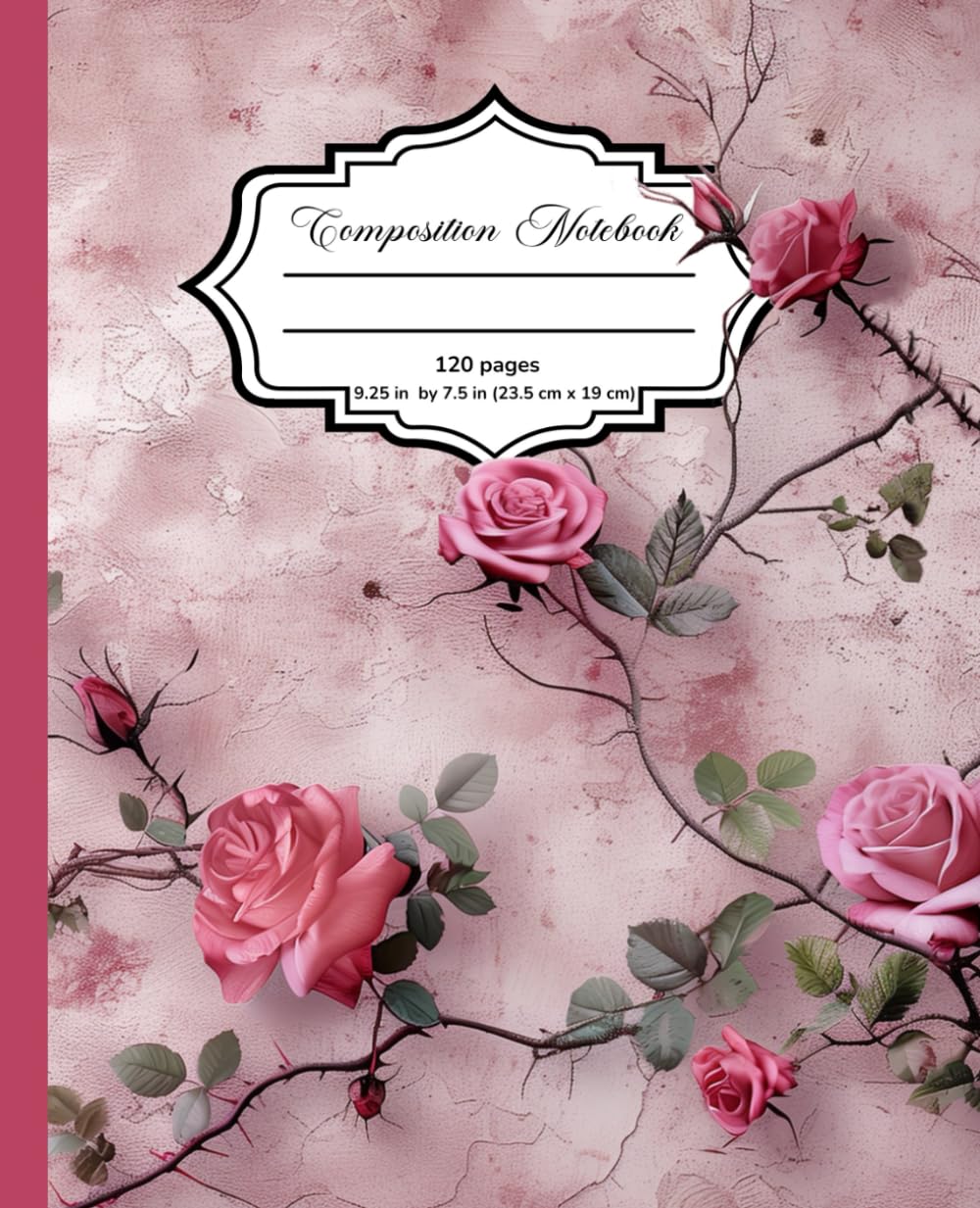 ler totalmente Vintage Pink Roses Composition Notebook: Antique-Inspired Rustic Romantic Chic Journal for Girls and Women | School, Inspirational Writing, Personal Diary