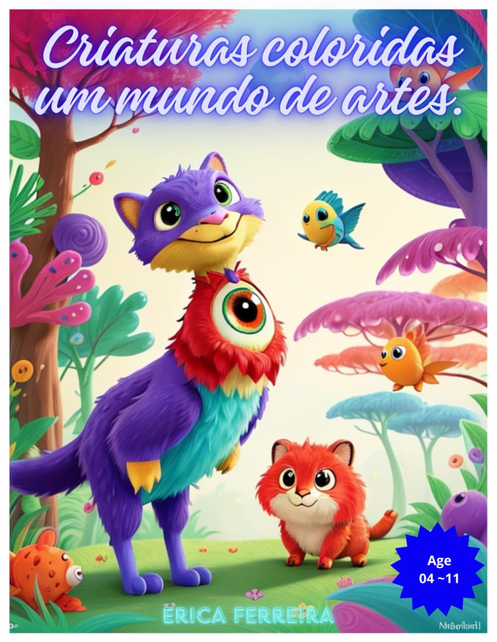 ler totalmente criaturas coloridas um mundo de vida selvagem: Criaturas incríveis animais para colorir (Portuguese Edition)