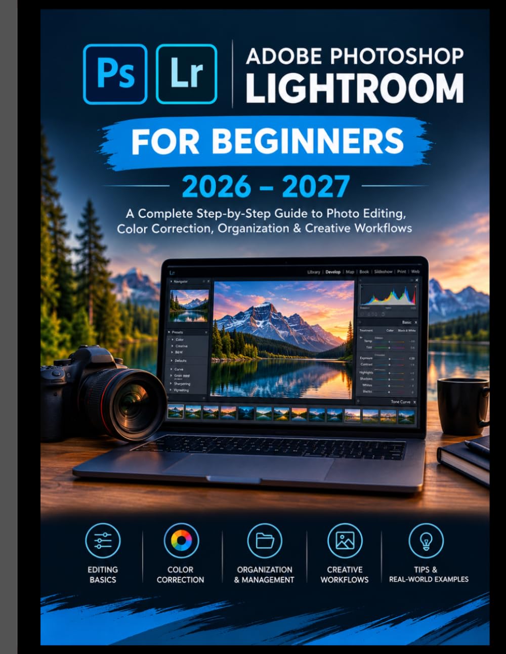 ADOBE PHOTOSHOP LIGHTROOM FOR BEGINNERS 2026–2027: A Complete Step-by-Step Guide to Photo Editing, Color Correction, Organization & Creative Workflows baixar o livro de graça