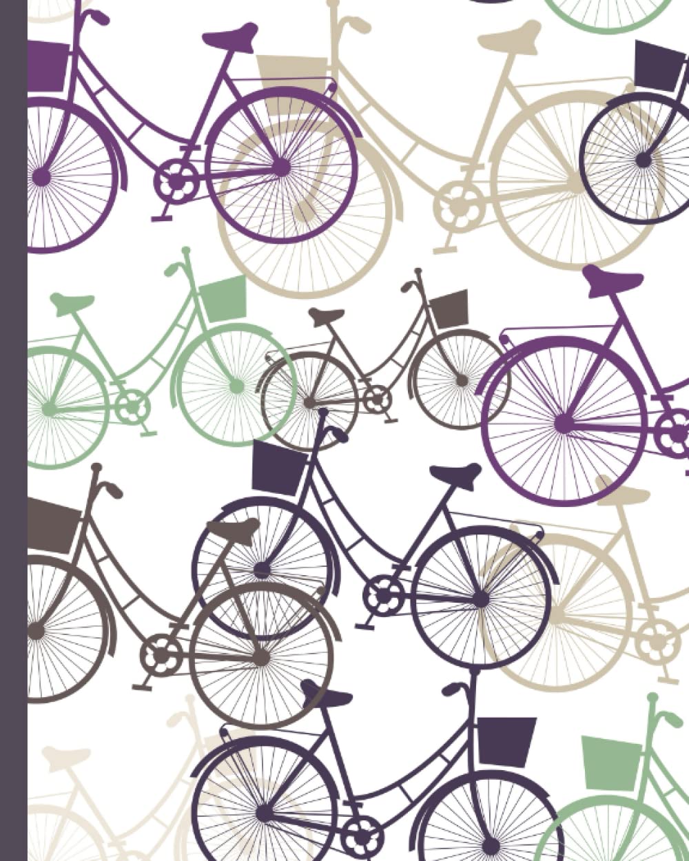 ler totalmente Vintage Bicycles Notebook: Lined Composition Book, Journal, Diary, Workbook, Notepad for Students, Children, Adults, College Ruled, 120 pages