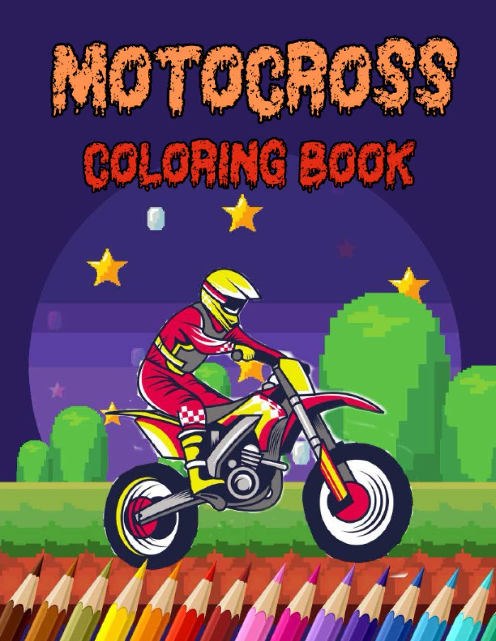 ler totalmente Motocross Coloring Book: Children's Designs With Motocross,Motorbikes & Dirt Bikes