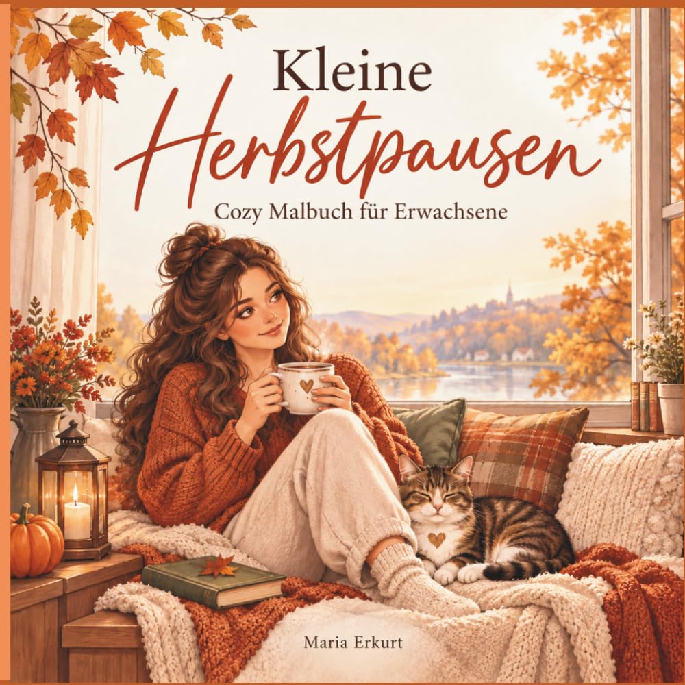 capítulo por capítulo baixar Kleine Herbstpausen: Cozy Ausmalbuch für Erwachsene Herbstliche Wohlfühlmotive und inspirierende Sprüche für Entspannung, Achtsamkeit und kleine Auszeiten (German Edition)