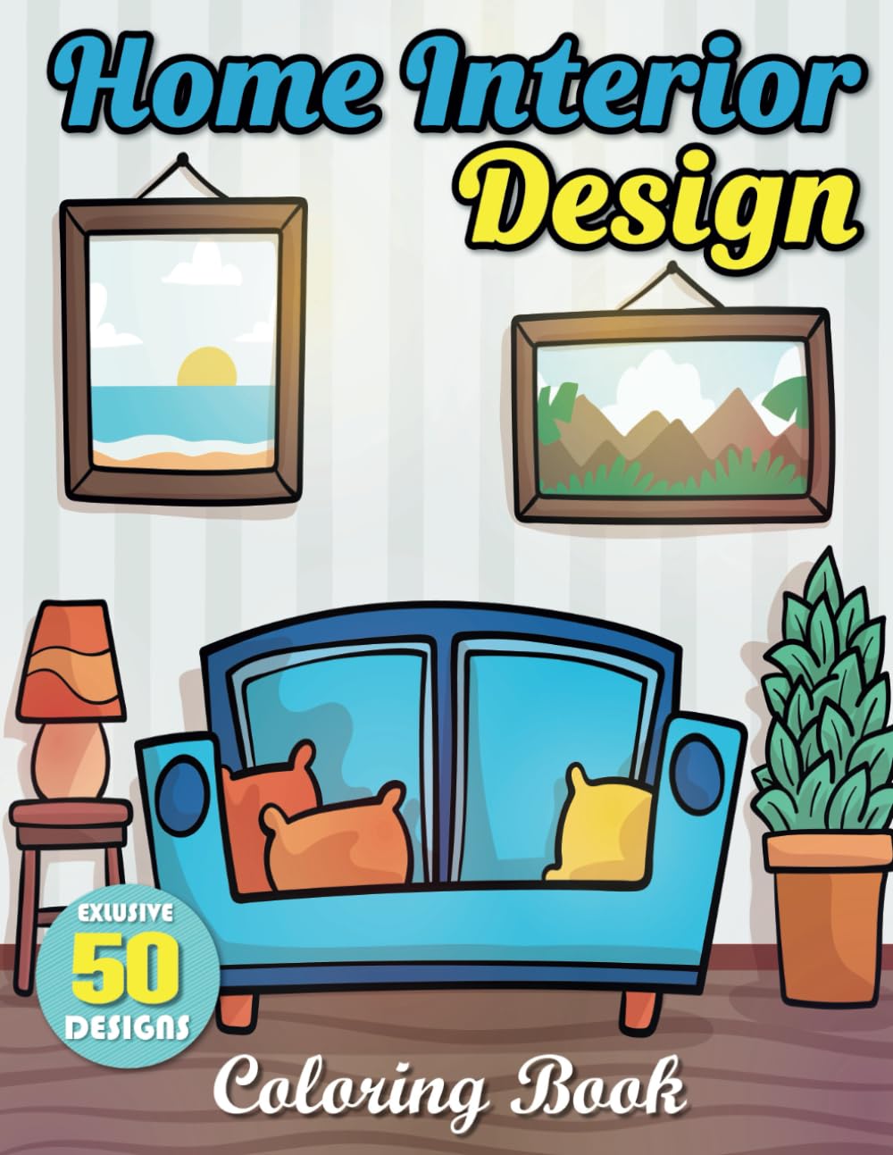 ler totalmente Home Interior Design Coloring Book: Home Sweet Home Coloring Book (Adult Coloring Book)