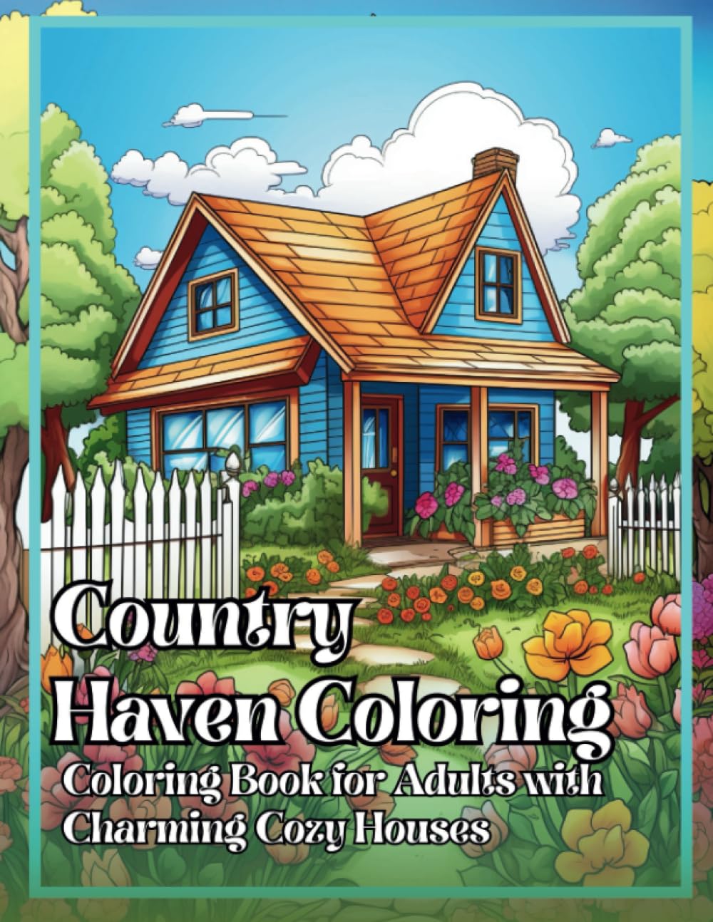 ler totalmente Country Haven Coloring: Coloring Book for Adults: 100 Captivating Coloring Pages: Charming Cozy Houses, Cute Farm Animals, and Serene Countryside Landscapes Await Your Creative Touch