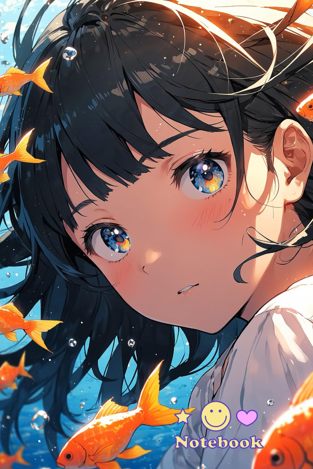 Notebook - Ruled line notebook 120 pages 6x9": Magical Fish: Anime Notebook for Young Creatives (Spanish Edition) baixar o livro de graça