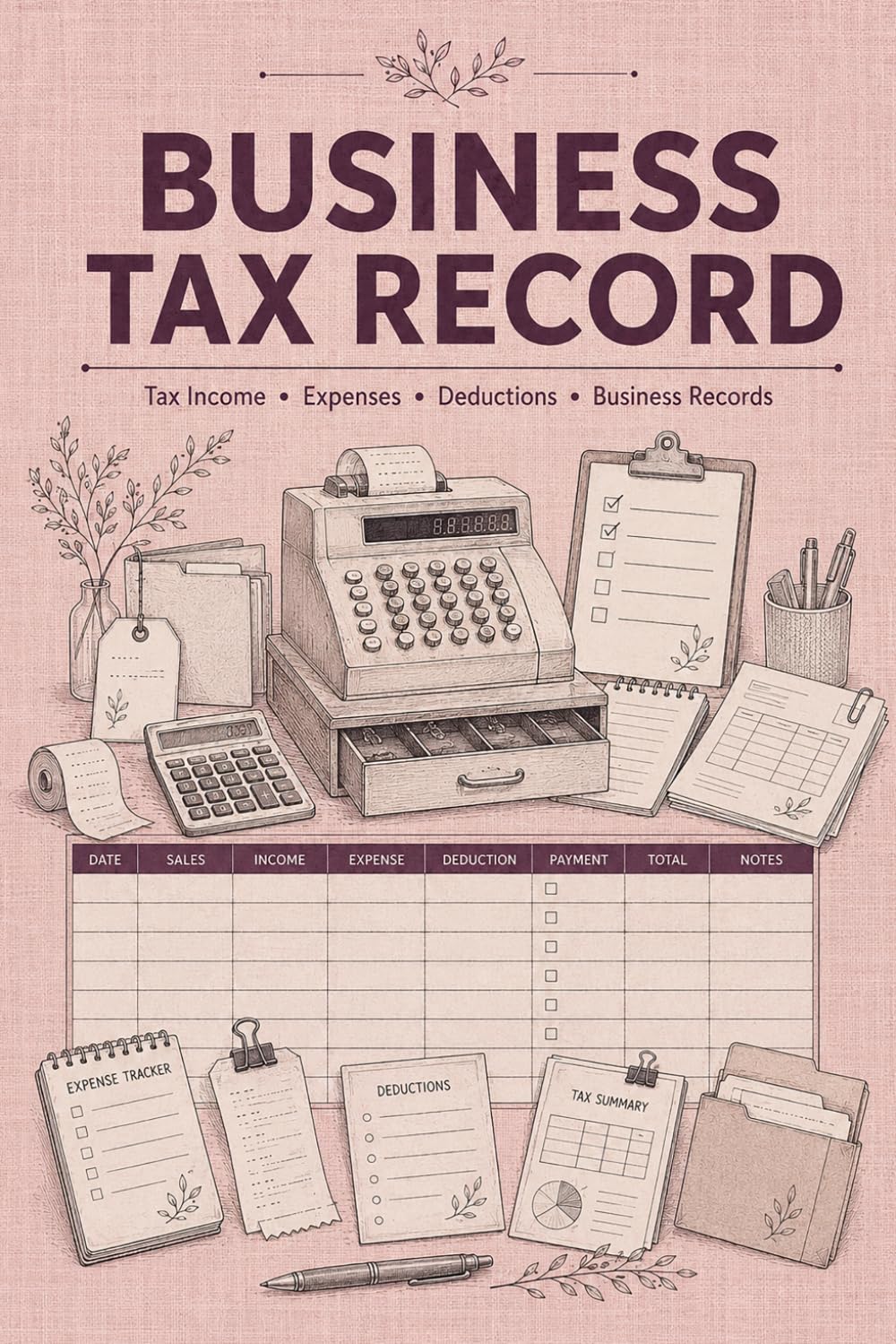 Business Tax Record: Financial Documentation Journal for Entrepreneurs Organizing Income Entries, Expense Notes, Purchases, Receipts, Payment Records, and Tax-Related Information baixar o livro de graça