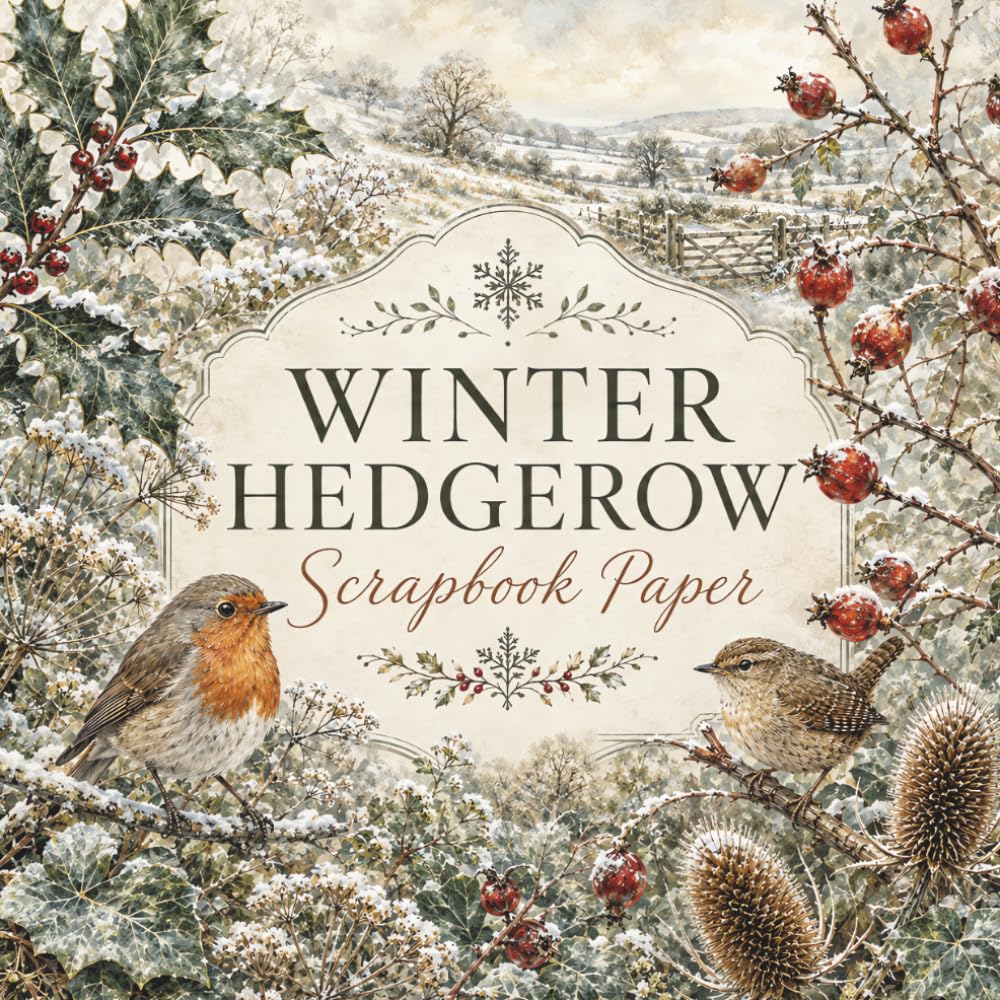 Winter Hedgerow Scrapbook Paper: 20 Single-Sided Winter Nature Scrapbook Papers with Coordinating Backing Sheets for Junk Journals, Card Making & Mixed Media Crafts baixar o livro de graça