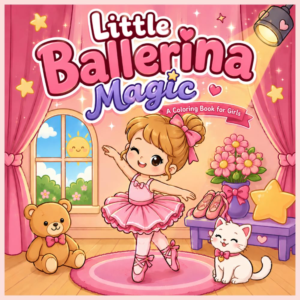 capítulo por capítulo baixar Little Ballerina Magic: Cute and Easy Ballet Coloring pages for Girls Ages 4-8, Bold and Super Cute Ballet Scenes, and Sweet Dance Moments Coloring Book for Young Dancers